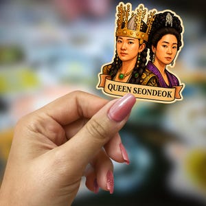 Pegatinas de Kdrama de Queen Seondeok: vinilos impermeables para diarios