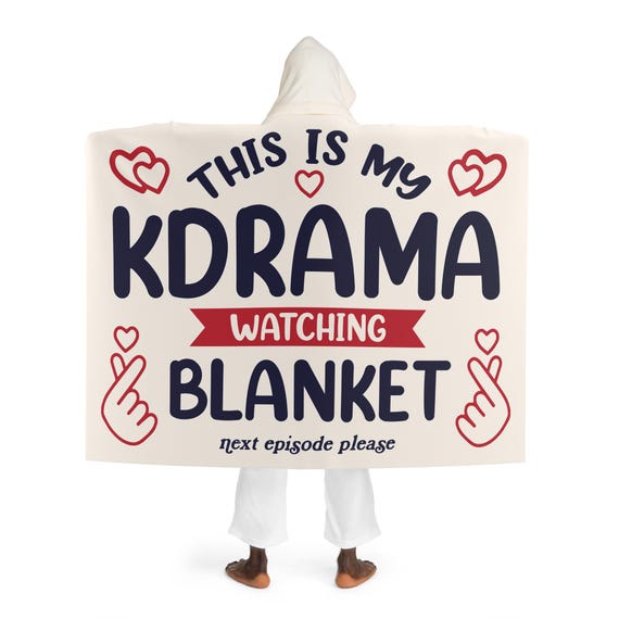 This is My Kdrama Watching Blanket Gift for Kdrama Fans | Sherpa Fleece Blanket | Wearable blanket | Perfect Kdrama fan gift