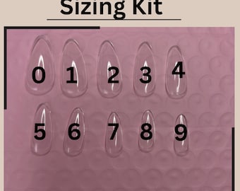 Sizing Kit | 10 Press On Nails | Gel Nägel | Press On Nails