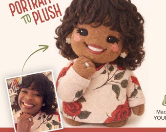Custom Plush Portrait – Personalized Chibi Doll Digital Art (Digital Files)