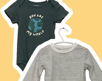 Babyshirtbundel 12 maanden | Pre-Liefde Babykleding | Tweedelig: