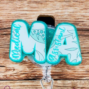 Medical Assistant Badge Reel, MA Badge Reel, Nurse Gifts, Healthcare IDs