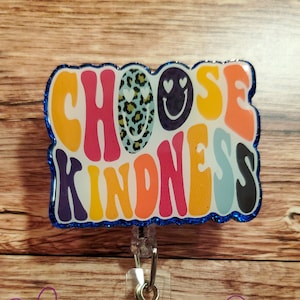 Carrete de credencial Choose Kindness, carrete de credencial de identificación, porta credencial
