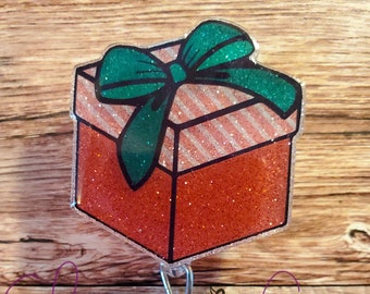 Badgehaspel kerstcadeau, haspel kerstbadge, haspel vakantiebadge, haspel verpleegkundige badge, haspel ID-badge, badgehouder