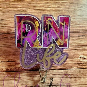 RN Life Badge Reel, Registered Nurse Badge Reel, RN Badge Reel, Healthcare IDs