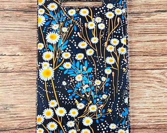 Insignia de margaritas, insignia de título personalizada, insignia vertical extendida