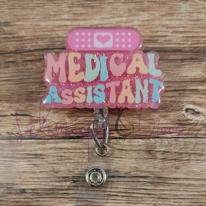 Medical Assistant Badge Reel, MA Badge Reel, Nurse Gifts, Healthcare IDs
