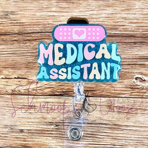Medical Assistant Badge Reel, MA Badge Reel, Nurse Gifts, Healthcare IDs