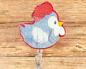 Carrete de insignia de gallina, carrete de insignia de pollo, carrete de insignia de animal, insignia de maestro, insignia de enfermera, insignia de oficina, carrete de insignia intercambiable