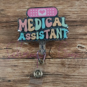 Medical Assistant Badge Reel, MA Badge Reel, Nurse Gifts, Healthcare IDs