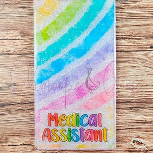 Medical Assistant Buddy, Vertical Badge Buddy, Nurse Badge Buddy, Gift for MA, Gift for Nurses, Hospital Gift, Custom Badge Buddy