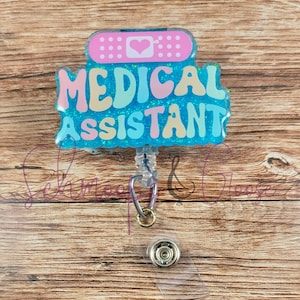 Medical Assistant Badge Reel, MA Badge Reel, Nurse Gifts, Healthcare IDs