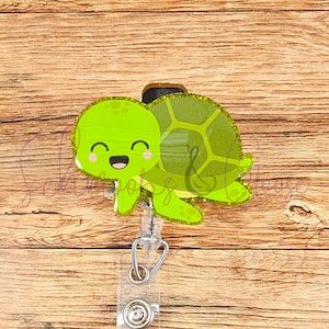 Sea Turtle Badge Reel, Cute Turtle Badge Reel, Animal Badge Reel, Nurse Badge Reel, Office Badge Reel, Gift for Turtle Lovers
