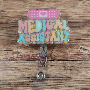 Medical Assistant Badge Reel, MA Badge Reel, Nurse Gifts, Healthcare IDs