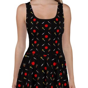 blood splatter skater dress BlackMilk Blood Splatter Reversible Skater Dress Size S Small Sample
