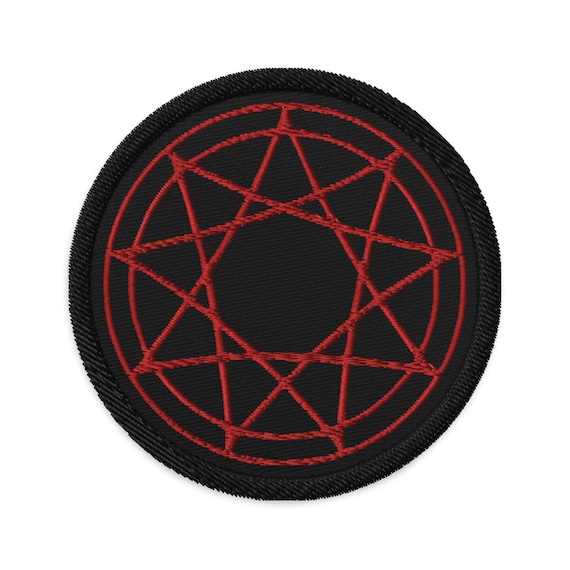 9 Point Star Pentagram Occult Symbol Embroidered Patch - Etsy