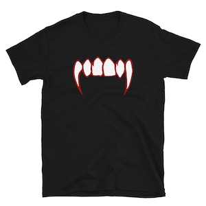 Bloody Vampire Fangs Horror Teeth Short-Sleeve T-Shirt