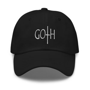 Cappello da papà con berretto da baseball in stile gotico scuro e morboso