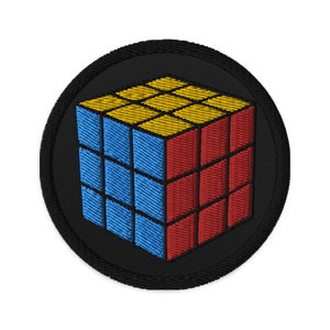 Gaming Speed Cube Puzzle Box Embroidered Patch