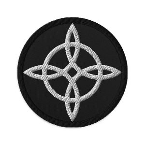 The Witches Knot Embroidered Patch Witchcraft Protection