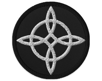 The Witches Knot Embroidered Patch Witchcraft Protection