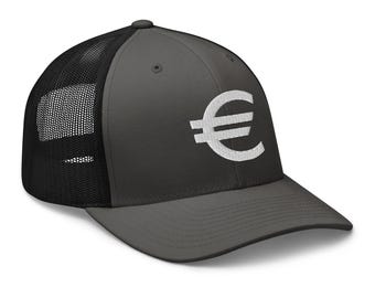 Euro Currency Money Symbol Trucker Cap Snapback Hat