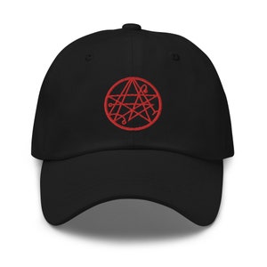 Necronomicon Symbol The Book of Dead Embroidered Baseball Cap Dad hat H. P. Lovecraft