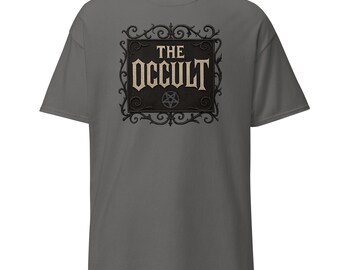 Den ockulta T-shirten – Övernaturlig gotisk t-shirt för fans av alternativ skräck | Unisex 100 % bomullströja | Mörk estetisk streetwear-topp
