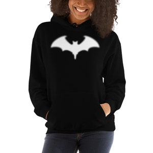 Blurry Bat Halloween Goth Women&#39;s Hoodie Sweatshirt