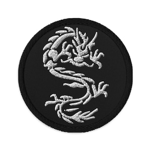 Ancient Chinese Dragon Embroidered Patch Mythology and Folklore