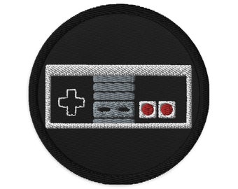 Classic NES Controller Bordado Patch Super Gaming