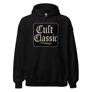 Cult Classic Hoodie – Retro Horror Movie Pullover Sweatshirt for Gothic Alt Streetwear Fans | Soft Unisex Cotton Blend