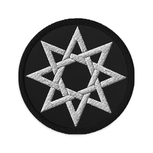 8 Point Star Octagram Anu God of the Heavens Occult Symbol Embroidered Patch