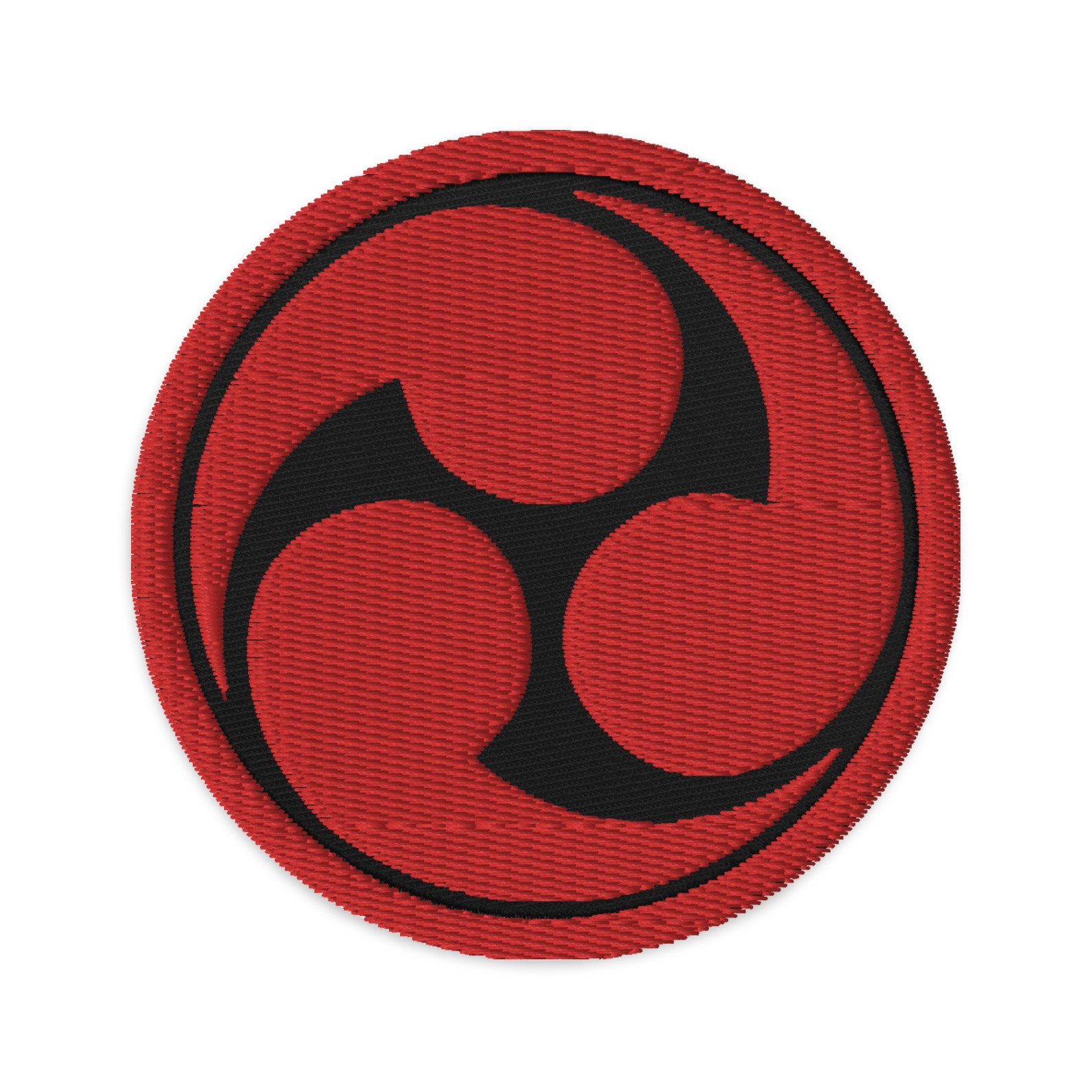 Tomoe Mitsudomoe Japanese Symbol Embroidered Patch Japan Etsy
