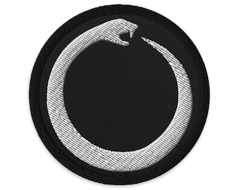 Ouroboros Snake Eating Tail Ancient Alchemy Symbol Embroidered Patch
