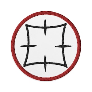 Oude Japanse Anime Symbool Geborduurde Patch Samurai Jack Royal Family Crest Patches