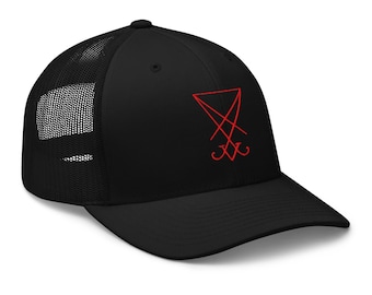 Cappellino snapback con logo "Sigillo rosso di Lucifero" del Sigillo di Satana