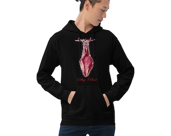 Shy Bat Vampire Goth Style Unisex Hoodie Sweatshirt
