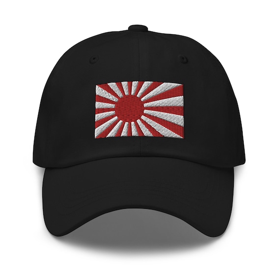 J刺繍キャップ 日本国旗付き 日本国旗刺繍野球帽 日の出ずる国 お父さん帽子 - Etsy 日本