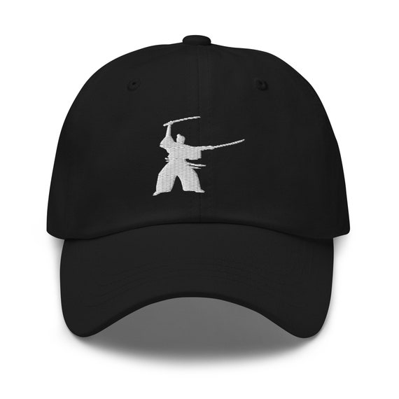 Samurai Two Sword Technique Embroidered Baseball Cap Warrior
