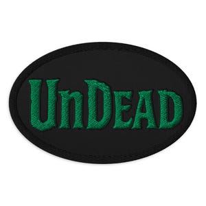 Undead Zombie Horror Patch – Iron-On Embroidered Applique for Jackets, Bags & Dark Aesthetic Alt Gothic Streetwear DIY Fashion