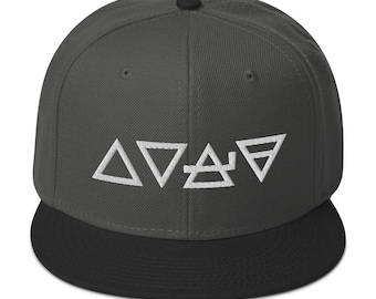 Feuer Wasser Wind Erde Die vier Elemente der Materie Bestickte Flat Cap Cap Snapback Hat