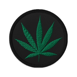 Pot Leaf Marijuana Embroidered Patch