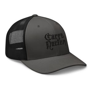 Carpe Noctem Black Seize The Night Vampire Trucker Cap Snapback Hat