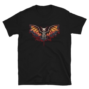 Vampire Bat Skeleton Rib Cage Halloween Short-Sleeve T-Shirt