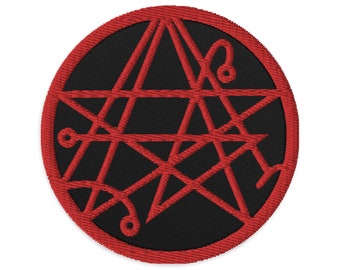 Necronomicon Symbol The Book of Dead Embroidered Patch H. P. Lovecraft