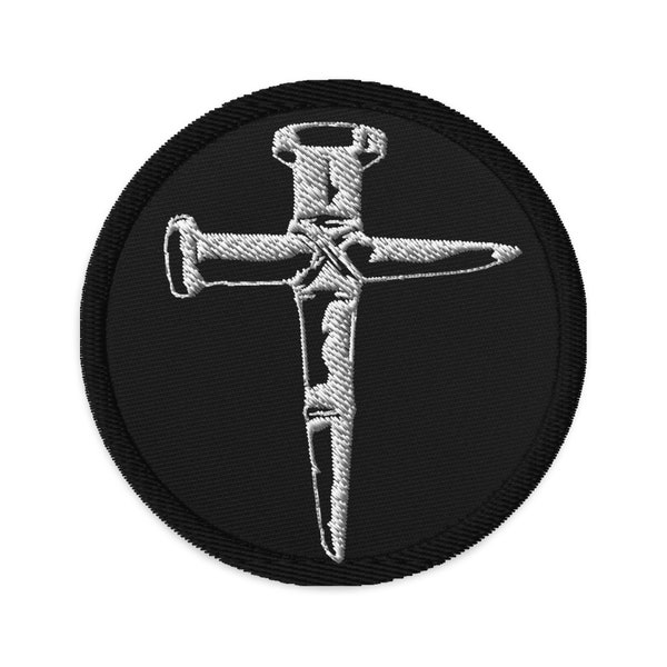 Wooden Stakes Cross Embroidered Patch Vampire Hunter Killer