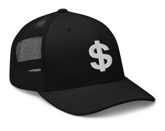 The Almighty US Dollar Sign Symbol of Money Trucker Cap Snapback Hat