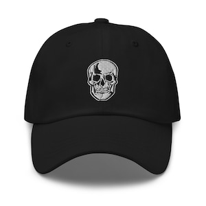 Tod Schädel gestickte Baseballmütze Halloween Horror Style Dad Hut