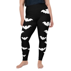 Plus Size Halloween FliegendeR Vampir Fledermaus Stil Schwarze Leggings